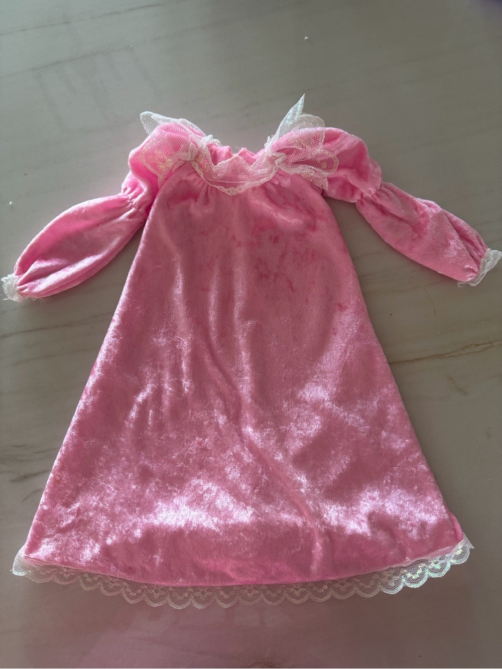 Vintage Mattel 1995 Soft Bedtime Barbie 18" Nightgown ONLY